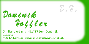 dominik hoffler business card